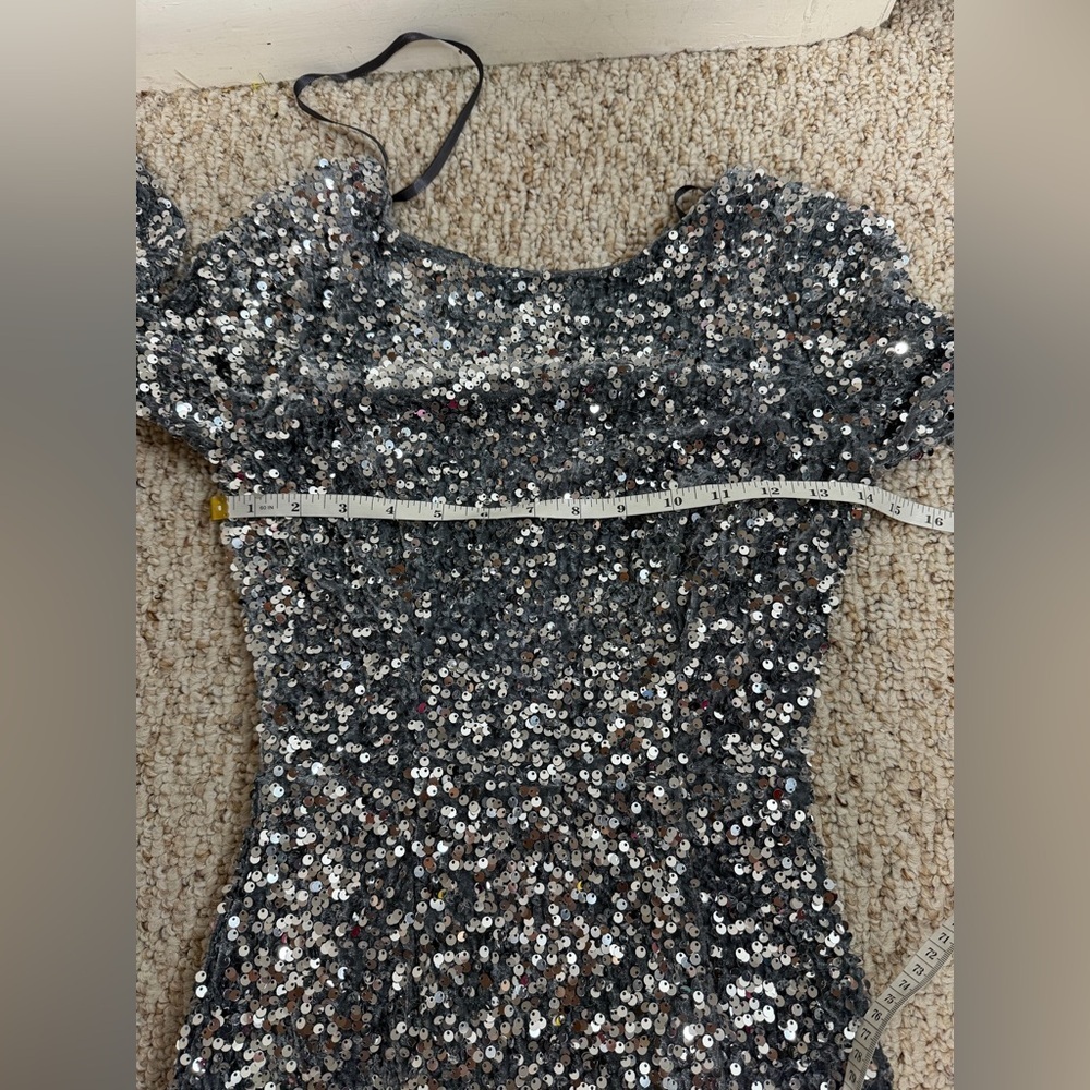 Selfie Leslie Women's Silver and Grey Mini Dress size XS new with tag - Picture 8 of 9